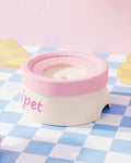 CharPaw Pink floating disk anti-splash pet water bowl for dogs and cats