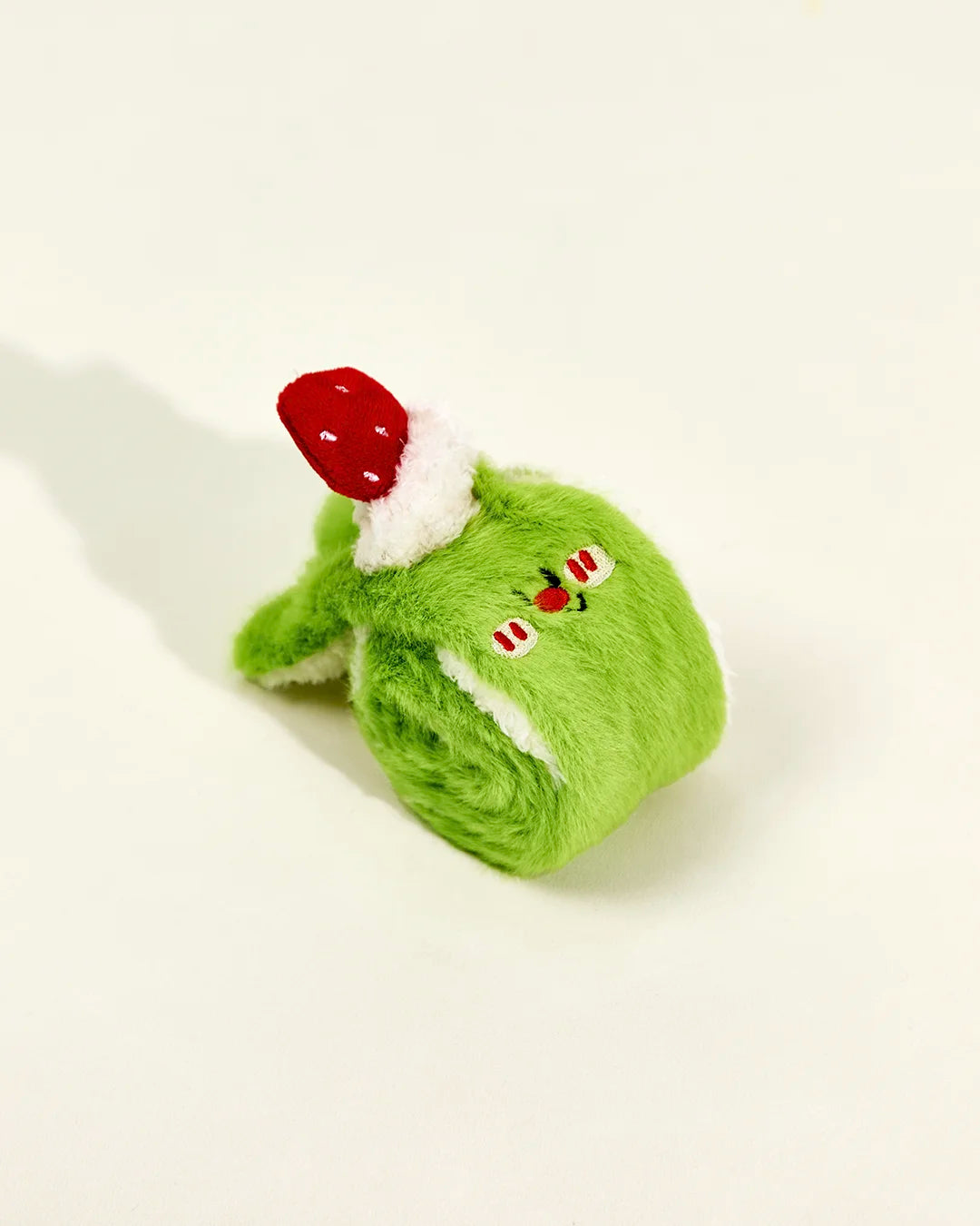 CharPaw green plush snuffle roll toy for hiding dog treats