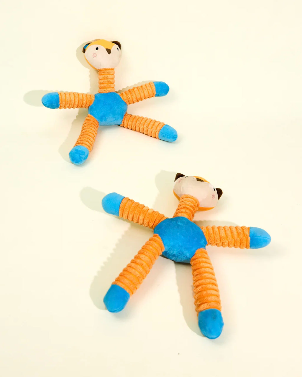 CharPaw plush squeaky dog tug toys in two sizes for small and medium dogs
